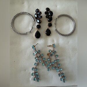 Istanbul Elegant Black and Silver Jewelry Set